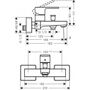 Смеситель для ванны Hansgrohe Vernis Shape, однорычажный, 71450000