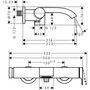 Смеситель для ванны Hansgrohe Vivenis, черный матовый, 75420670