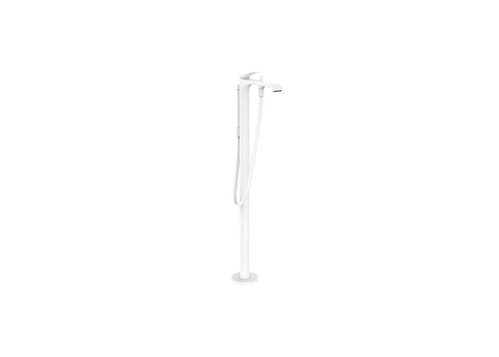 Смеситель для ванны Hansgrohe Vivenis, напольный, матовый белый, 75445700