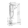 Смеситель для ванны Hansgrohe Vivenis, напольный, матовый белый, 75445700