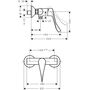 Смеситель для ванны и душа Hansgrohe Focus, 31916000