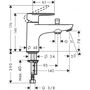 Смеситель для ванны и душа Hansgrohe Vernis Blend Monotrou, 71444000