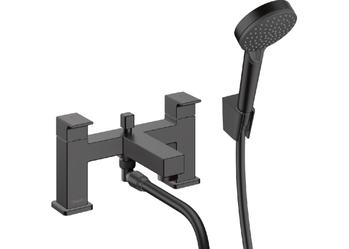 Смеситель на борт ванны Hansgrohe Vernis Shape, черный матовый, 71462670