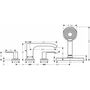 Смеситель на борт ванны Hansgrohe Vivenis, sBox, черный матовый, 75444670