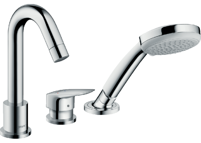 Смеситель на край ванны Hansgrohe Logis, 3 отверстия, 71310000