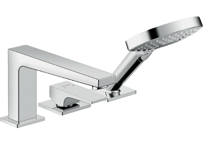 Смеситель на край ванны Hansgrohe Metropol, 3 отверстия, 32550000