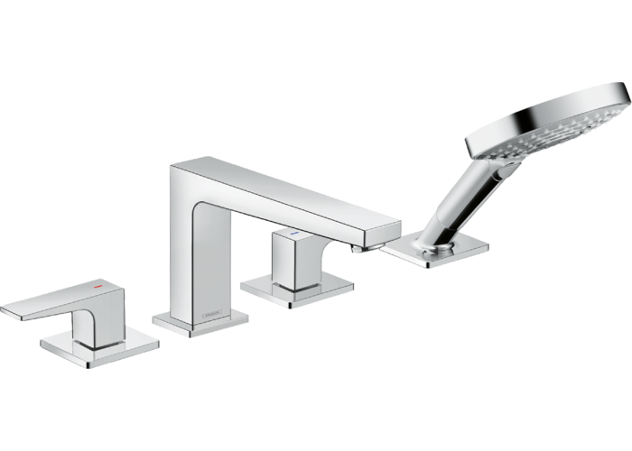 Смеситель на край ванны Hansgrohe Metropol, 4 отверстия, 32552000