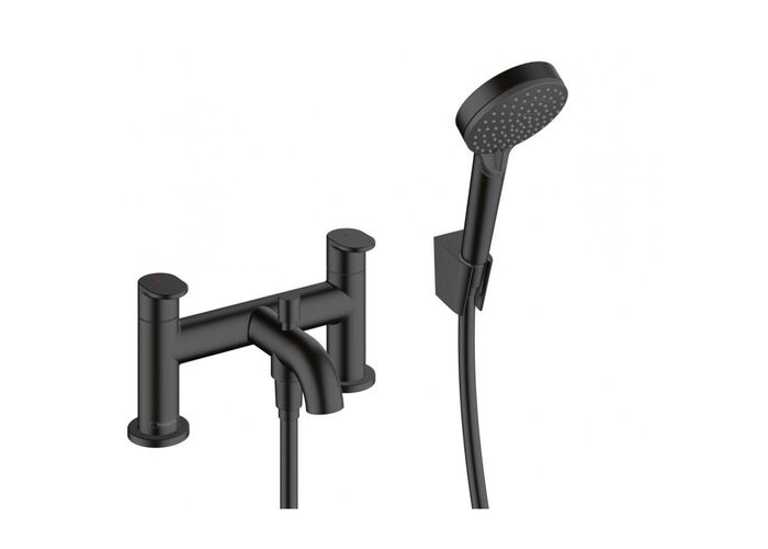 Смеситель на край ванны Hansgrohe Vernis Blend, матовый черный, 71461670