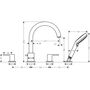 Смеситель на край ванны Hansgrohe Vernis Shape, 4 отверстия, 71459000