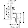 Смеситель однорычажный Hansgrohe Metris для ванны, 31454000