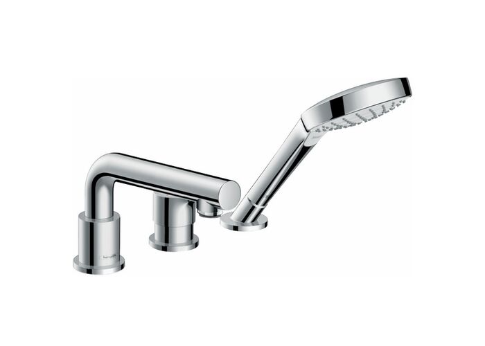 Смеситель однорычажный на край ванны Hansgrohe Talis S, 3 отверстия, 72416000