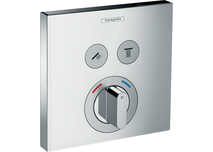 Смеситель скрытого монтажа Hansgrohe ShowerSelect, 2 потребителя, 15768000