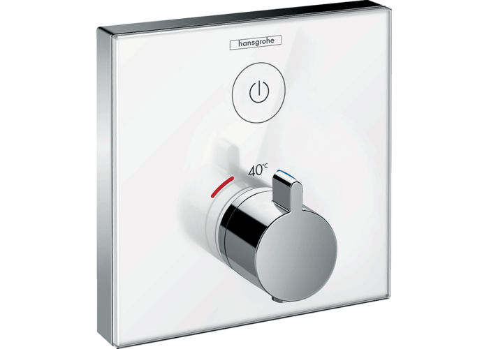 Термостат Hansgrohe ShowerSelect, 1 потребитель, стеклянный, 15737400