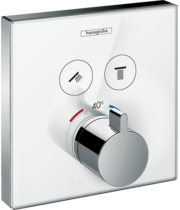 Термостат Hansgrohe ShowerSelect, 2 потребителя, стеклянный, 15738400