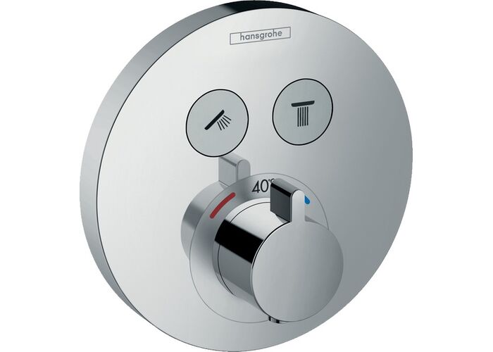 Термостат Hansgrohe ShowerSelect S, 2 потребителя, 15743000