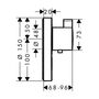 Термостат Hansgrohe ShowerSelect S Highflow, клапан, ручной душ, 15742000