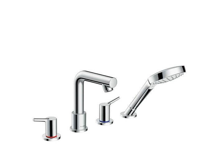 Врезной смеситель для ванны Hansgrohe Тalis S, 4 отверстия, 72419000