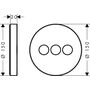Запорный вентиль Hansgrohe ShowerSelect S, 3 потребителя, 15745000