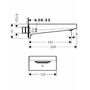 Излив на ванну Hansgrohe Metropol, 32543340