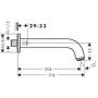 Излив на ванну Hansgrohe Vernis Shape, матовый черный, 71460670