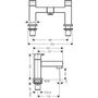 Смеcитель для ванны на Hansgrohe Vernis Shape, 2 отверстия, хром, 71452000