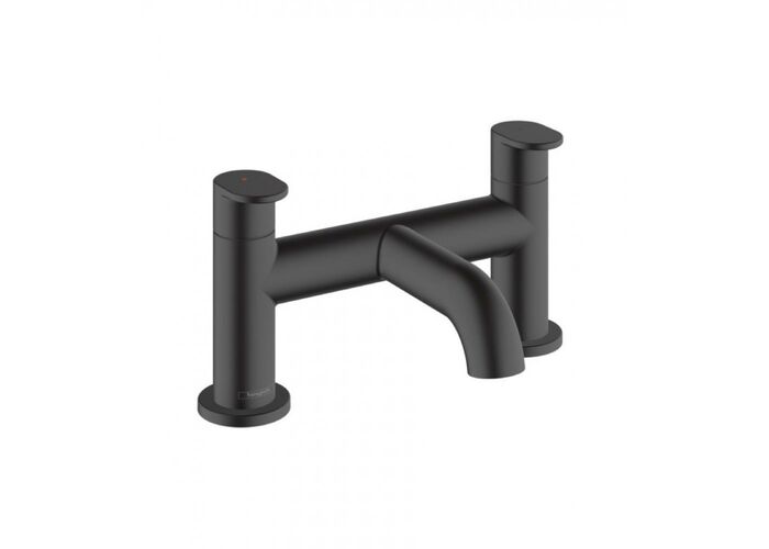 Смеситель для ванны Hansgrohe Vernis Blend, 2 отверстия, черный матовый, 71442670