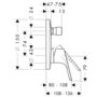 Панель скрытого смесителя Hansgrohe Focus, 31945000