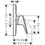 Панель скрытого смесителя Hansgrohe Logis, 71605000