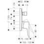 Панель скрытого смесителя Hansgrohe Metris, 31493000