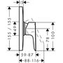Панель скрытого смесителя Hansgrohe Talis E, 71768000
