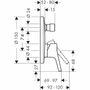 Панель скрытого смесителя Hansgrohe Тalis S, 72405000