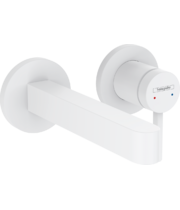 Смеситель Hansgrohe Finoris, настенный, с изливом 165 мм, матовый белый, 76051700