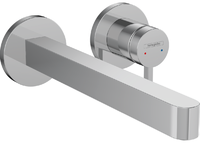 Смеситель Hansgrohe Finoris, настенный, с изливом 225 мм, хром, 76050000