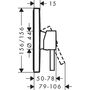 Смеситель для душа Hansgrohe Finoris, черный матовый, 76615670