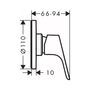 Смеситель для душа Hansgrohe Focus, однорычажный, 31961000