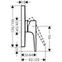 Смеситель для душа Hansgrohe Metropol, ВМ, 32565140
