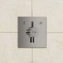 Смеситель для душа скрытого монтажа Hansgrohe DuoTurn E, внешняя часть, 75417000
