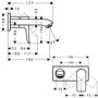 Смеситель для раковины Hansgrohe Metris, без сливного набора, 31251000