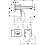 Смеситель для раковины Hansgrohe Metropol, излив 165 мм, 32525000