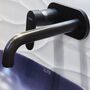 Смеситель для раковины Hansgrohe Vernis Blend, настенный, излив 20,4 см, матовый черный, 71576670
