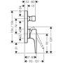 Смеситель для ванны Hansgrohe Metropol, однорычажный, 32545000