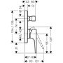 Смеситель для ванны Hansgrohe Metropol, с защитой, СМ, 32546140