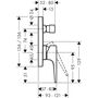 Смеситель для ванны Hansgrohe Metropol, СМ, 32545700