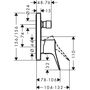 Смеситель для ванны Hansgrohe Vivenis, хром, 75415000