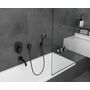 Смеситель для ванны однорычажный Hansgrohe Vernis Shape, матовый черный, 71458670