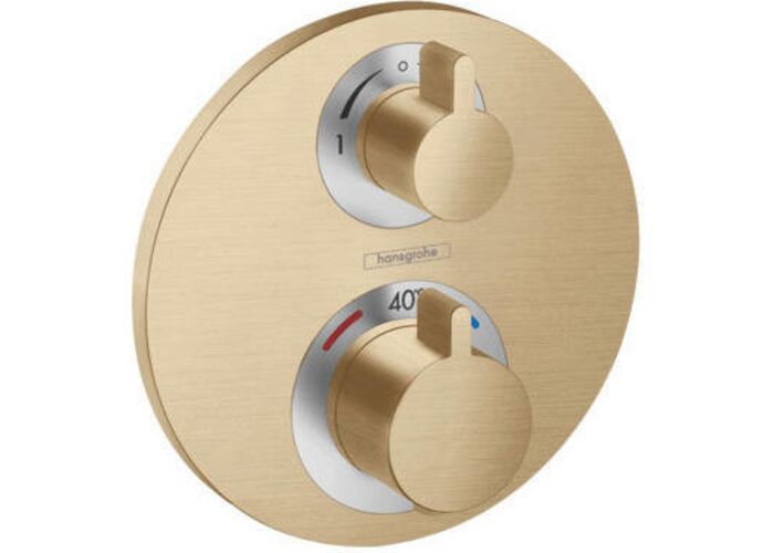 Термостат Hansgrohe Ecostat S, запорный вентиль, 15758140