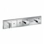 Термостат Hansgrohe RainSelect, скрытый монтаж, 2 потребителя, 15355000