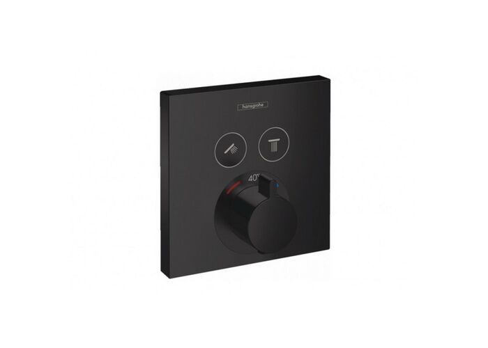 Термостат Hansgrohe ShowerSelect, 2 потребителя, черный, 15763670