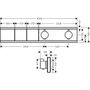 Термостат для душа Hansgrohe RainSelect, 2 потребителя, 15380140