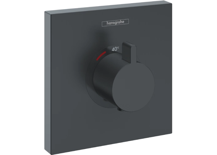 Термостат для душа Hansgrohe ShowerSelect Highflow, матовый черный, 15760670